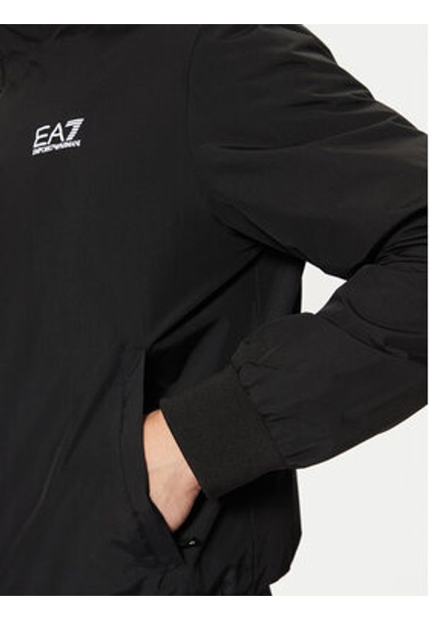 EA7 Emporio Armani Kurtka bomber 8NPB20 PNFZZ 1200 Czarny Regular Fit. Kolor: czarny. Materiał: syntetyk