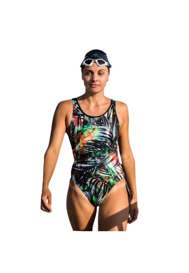 Strój Kąpielowy Aqua Sphere Miami – Czarny/Wielokolorowy – Rozmiar 32. Kolor: czarny, wielokolorowy