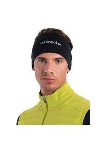Opaska na głowe Unisex Icebreaker Merino 200 Oasis Headband. Kolor: czarny. Materiał: wełna. Styl: sportowy
