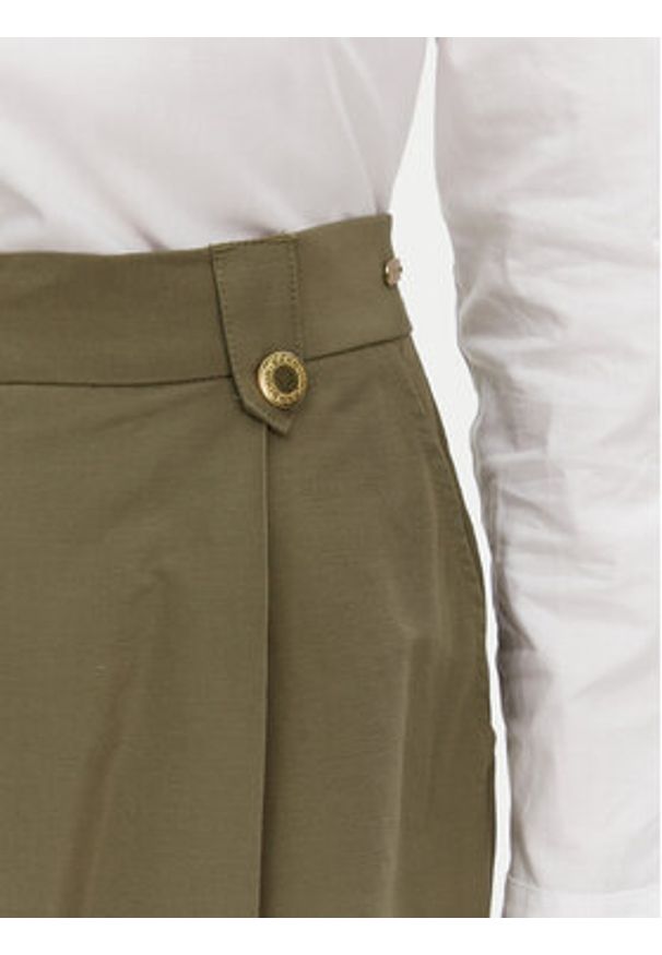 Barbour Spodnie materiałowe Ava LTR0386GN74 Zielony Wide Leg. Kolor: zielony. Materiał: syntetyk