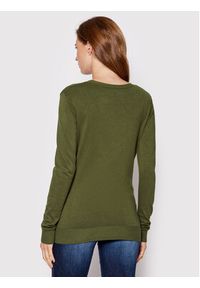 Guess Sweter W2YR29 Z2NQ0 Zielony Regular Fit. Kolor: zielony. Materiał: wiskoza