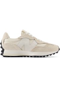 Buty unisex New Balance U327WTH – beżowe. Okazja: na co dzień. Kolor: beżowy. Materiał: materiał, skóra, guma. Szerokość cholewki: normalna #1
