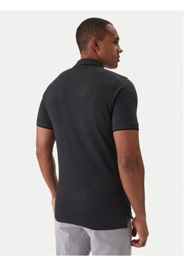 Jack & Jones Polo Paulos 12136668 Czarny Slim Fit. Typ kołnierza: polo. Kolor: czarny. Materiał: bawełna