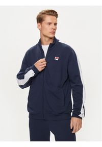 Fila Bluza FAM0617 Granatowy Regular Fit. Kolor: niebieski. Materiał: bawełna