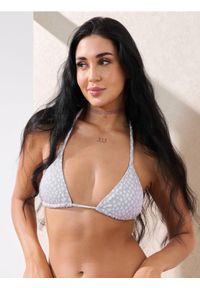 Sinsay - Góra od bikini w kwiatki - fioletowy. Kolor: fioletowy. Wzór: kwiaty