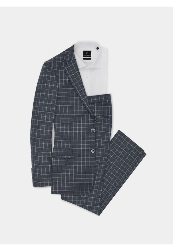 Pako Lorente - PAKO LORENTE – Spodnie męskie garniturowe P21WF-6G-066-S. Materiał: poliester, elastan, wiskoza. Długość: długie. Styl: elegancki