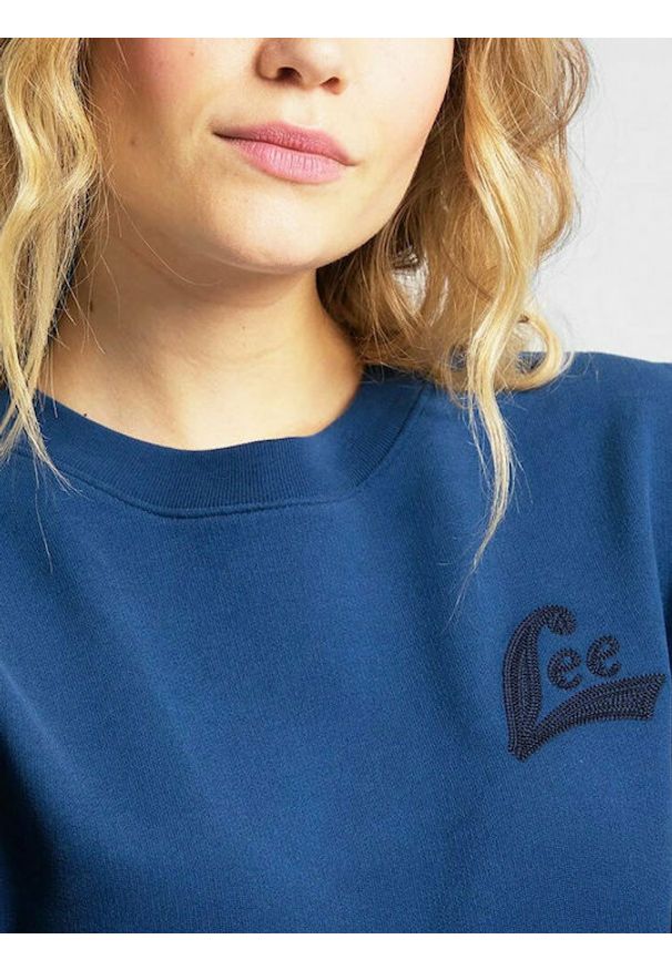 Lee - BLUZA DAMSKA LEE CREW SWS WASHED BLUE L53LJSLR 112112398
