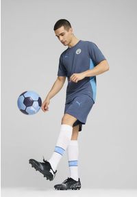 Puma - Męska koszulka treningowa Manchester City PUMA Inky Blue Magic. Kolor: niebieski. Sport: fitness