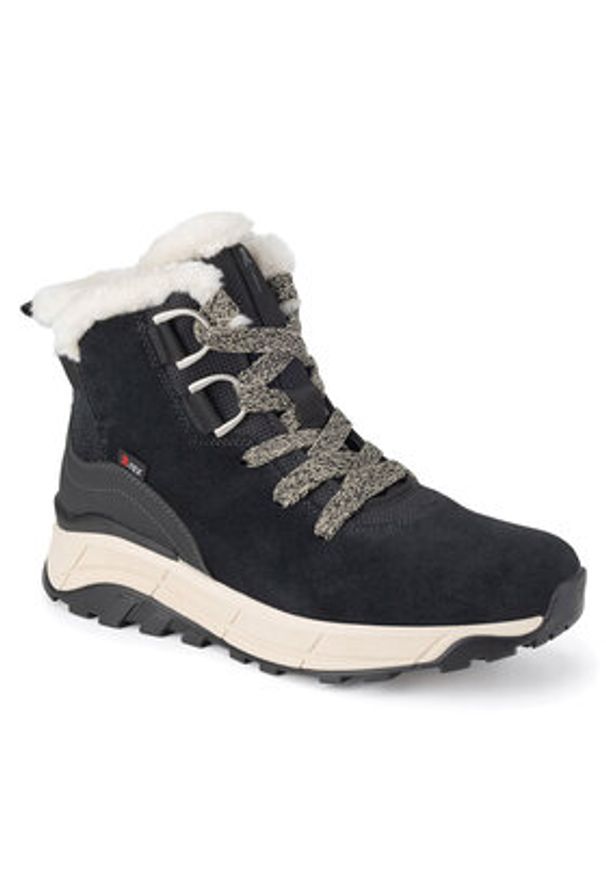 Rieker Revolution Lifestyle Trzewiki W0073-00 Czarny. Kolor: czarny. Materiał: skóra