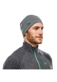 Buff - Czapka dla dorosłych BUFF® Midweight Hat LIGHT Merino. Kolor: szary. Materiał: wełna. Styl: sportowy