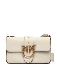 Pinko - PINKO Torebka Love One Mini Slouchy Fl Al 25-26 104340 A2OX Écru. Materiał: skórzane