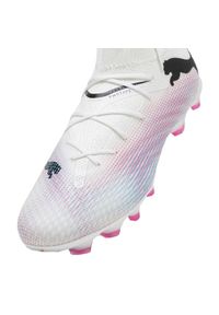 Buty piłkarskie Puma Future 7 Pro FG/AG M 107707 01 białe. Kolor: biały. Materiał: materiał, dzianina. Szerokość cholewki: normalna. Sport: piłka nożna