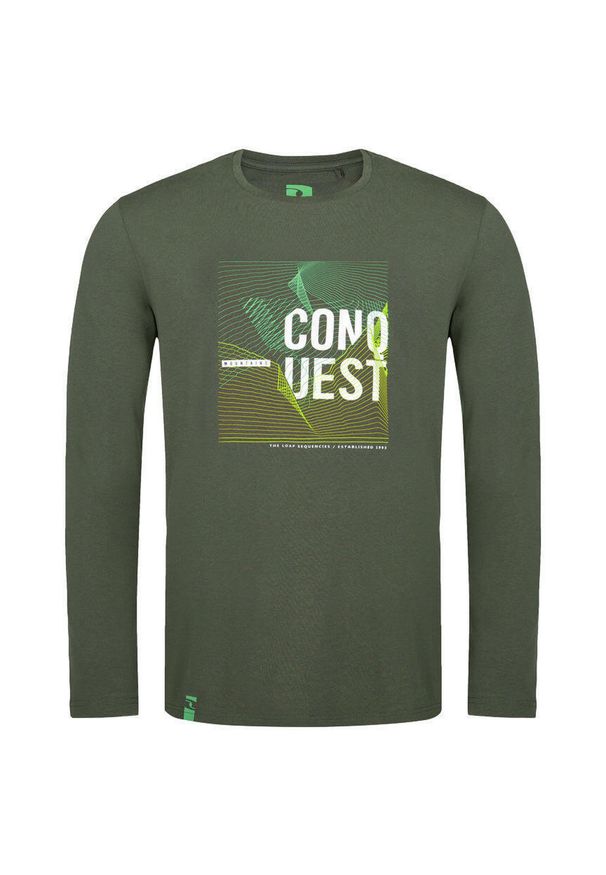 GLENMUIR - Glemo Loap Alek koszulka męska, długi rękaw, M. Kolor: wielokolorowy, fioletowy, żółty. Długość rękawa: długi rękaw. Długość: długie. Wzór: napisy