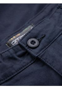 Ombre Clothing - Męskie klasyczne szorty chino z podwiniętą nogawką - granatowe V10 - Rozmiar: XXL. Kolor: niebieski. Materiał: elastan, bawełna. Sezon: lato. Styl: klasyczny #6