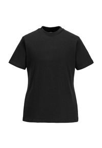 Portwest - T-shirt Damski Jeden Kolor. Kolor: czarny