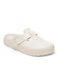 Klapki damskie Birkenstock Boston Eva Eggshell. Kolor: biały. Materiał: materiał, syntetyk