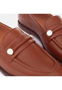 Marco Shoes Loafersy mokasyny skórzane brązowe. Kolor: brązowy. Materiał: skóra #8
