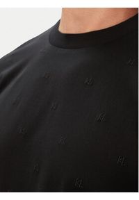 Karl Lagerfeld - KARL LAGERFELD T-Shirt 755001 563200 Czarny Regular Fit. Typ kołnierza: dekolt w karo. Kolor: czarny. Materiał: bawełna #3