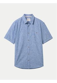 Tom Tailor Koszula 1042351 Niebieski Regular Fit. Kolor: niebieski. Materiał: bawełna
