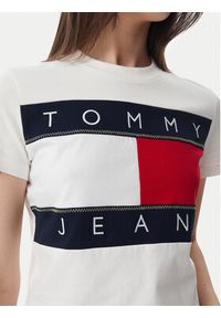 Tommy Jeans T-Shirt Flag DW0DW22818 Biały Regular Fit. Kolor: biały. Materiał: bawełna #5