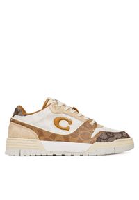 Coach Sneakersy Soho CAQ23 Beżowy. Kolor: beżowy. Materiał: materiał