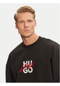 Hugo Bluza Dlongny 50521081 Czarny Relaxed Fit. Kolor: czarny. Materiał: bawełna #3