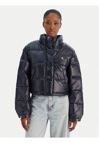 Calvin Klein Jeans Kurtka zimowa Shine Crop LV047D504G Granatowy Regular Fit. Kolor: niebieski. Materiał: syntetyk. Sezon: zima #1