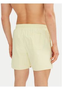 Calvin Klein Swimwear Szorty kąpielowe KM0KM01101 Beżowy Regular Fit. Kolor: beżowy. Materiał: syntetyk #3