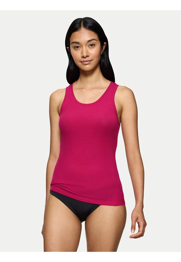 Triumph Top Beauty Layers 10221176 Różowy Slim Fit. Kolor: różowy. Materiał: lyocell