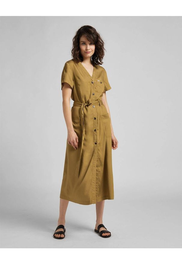 Lee - LEE SAFARI DRESS DAMSKA SUKIENKA SAFARI L50NBPSH