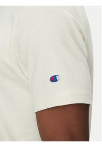 Champion T-Shirt 221174 Écru Regular Fit. Materiał: bawełna