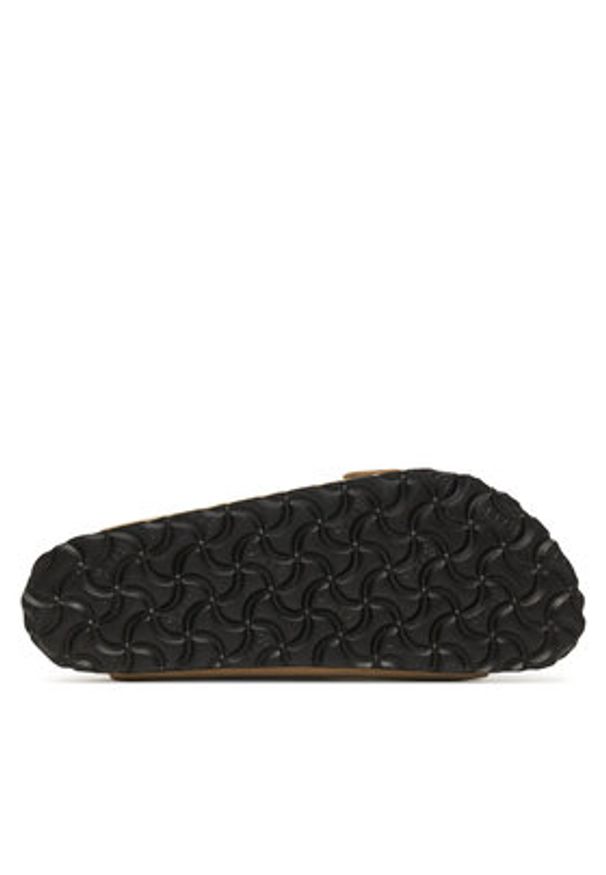 Birkenstock Klapki Arizona Big Buckle Hex 1030395 Brązowy. Kolor: brązowy. Materiał: skóra
