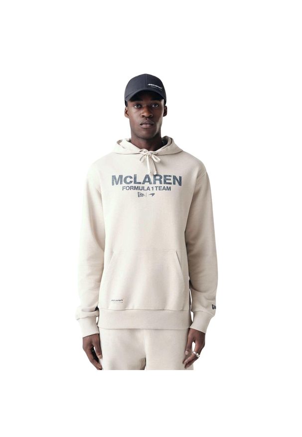 New Era - Oversize bluza z kapturem McLaren Racing. Typ kołnierza: kaptur. Kolor: beżowy