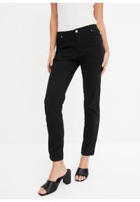 bonprix - Spodnie ze stretchem. Kolor: czarny #1