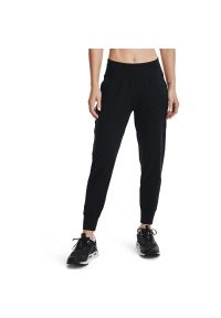 Spodnie damskie Under Armour Meridian. Kolor: czarny. Materiał: nylon, materiał, dresówka. Długość: długie #1