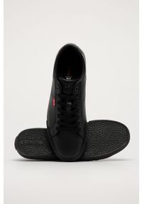Levi's® - Levi's Buty męskie kolor czarny. Okazja: na spotkanie biznesowe. Nosek buta: okrągły. Zapięcie: sznurówki. Kolor: czarny. Materiał: guma #3