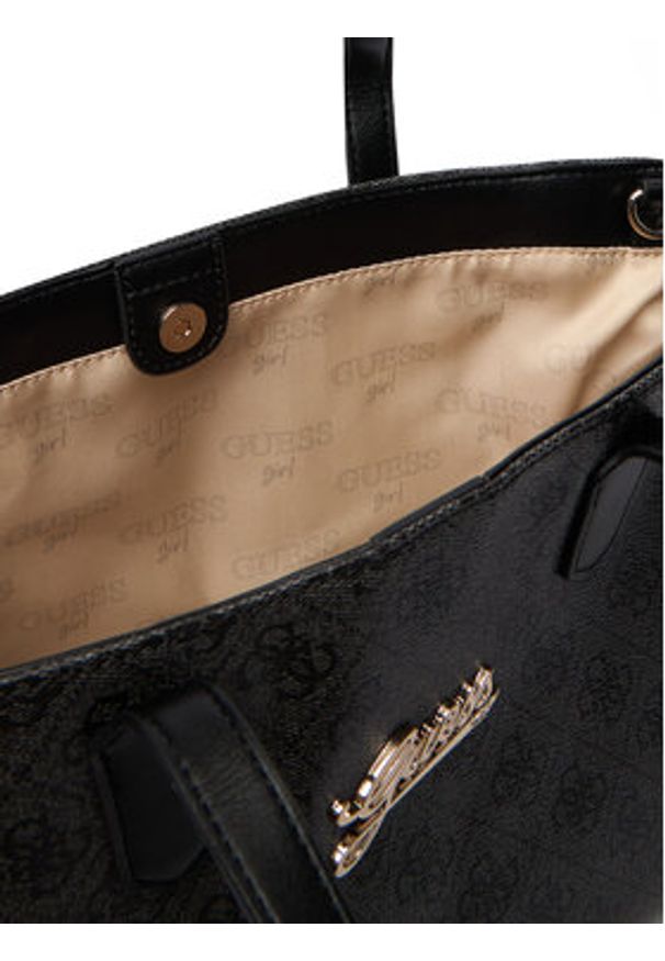 Guess Torebka J6RZ13 WFMF0 Czarny. Kolor: czarny. Materiał: skórzane
