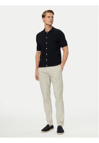 Bugatti Koszula 7100-15536E Granatowy Regular Fit. Kolor: niebieski. Materiał: bawełna #4