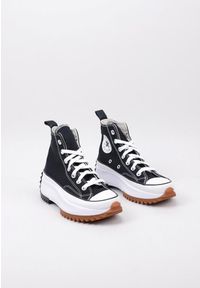 Buty damskie Converse Run Star Hike Hi Black White Gum. Kolor: czarny. Materiał: guma, tkanina. Sport: turystyka piesza, bieganie