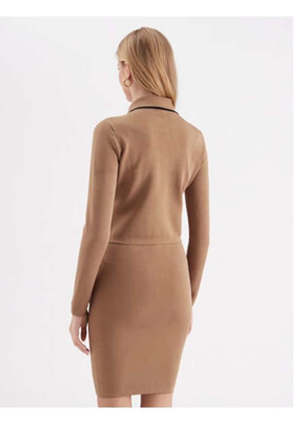 Marciano Guess Kardigan 3YGR00 5036Z Beżowy Regular Fit. Kolor: beżowy. Materiał: wiskoza
