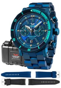 Zegarek męski Vostok Europe 6S21-620E278B niebieski. Kolor: niebieski #1