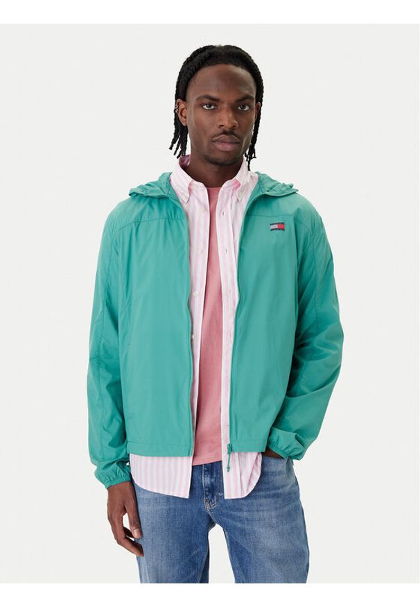 Tommy Jeans Kurtka przejściowa DM0DM23112 Zielony Regular Fit. Kolor: zielony. Materiał: syntetyk