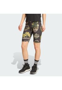 Adidas - Szorty rowerowe adidas X Farm. Kolor: czarny, zielony, wielokolorowy
