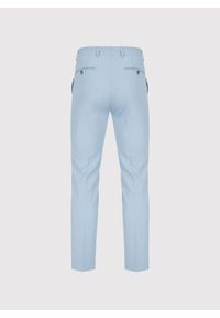 Pako Lorente - PAKO LORENTE - Błekitne spodnie ganiturowe. Materiał: poliester, wiskoza, elastan. Wzór: gładki. Sezon: wiosna, lato #10