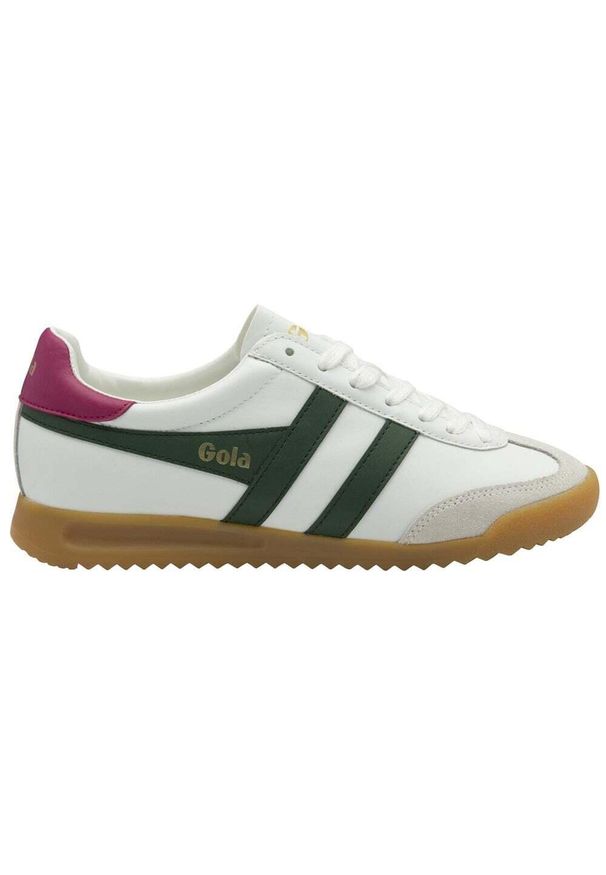 Damskie skórzane buty sportowe Gola Torpedo. Okazja: na co dzień. Kolor: biały. Materiał: skóra. Sport: turystyka piesza