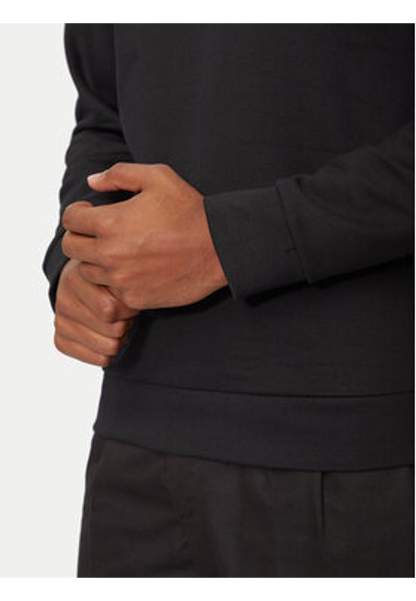 Hugo Bluza Easy 50528579 Czarny Regular Fit. Kolor: czarny. Materiał: bawełna