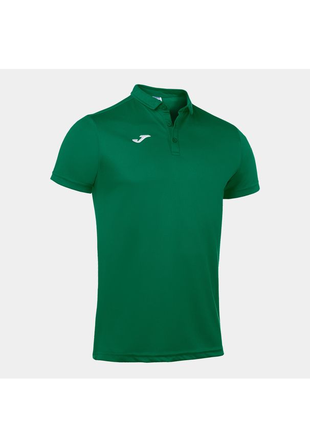 Koszulka polo do tenisa męska Joma Hobby. Typ kołnierza: polo. Kolor: zielony. Materiał: materiał. Wzór: gładki. Sport: tenis