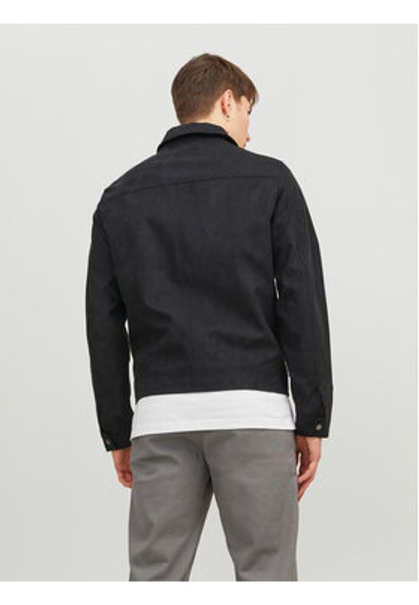 Jack & Jones - Jack&Jones Kurtka z imitacji skóry 12213082 Czarny Regular Fit. Kolor: czarny. Materiał: syntetyk