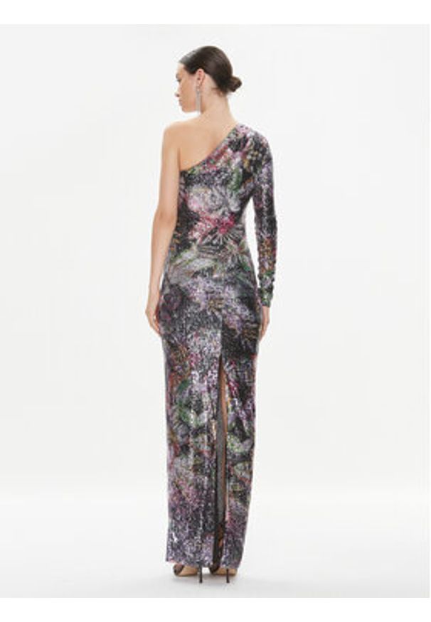 Just Cavalli Sukienka wieczorowa 75PAO946 Kolorowy Slim Fit. Materiał: syntetyk. Wzór: kolorowy. Styl: wizytowy