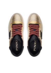 Pinko - PINKO Sneakersy Mandy 01 SS0049 P028 Złoty. Kolor: złoty. Materiał: skóra #3